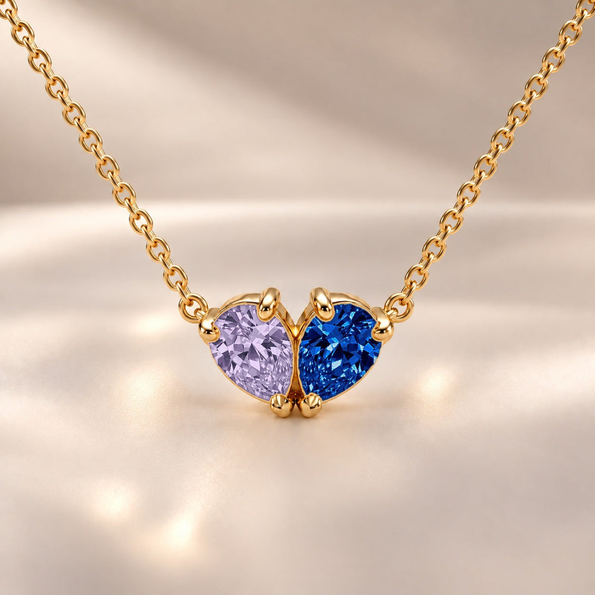Demi Heart Necklace - Gold Finish