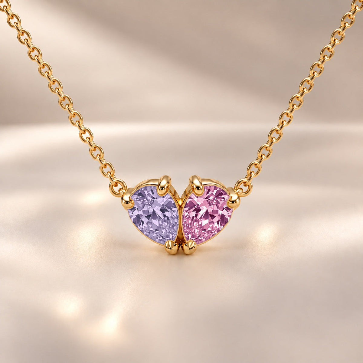 Demi Heart Necklace - Gold Finish