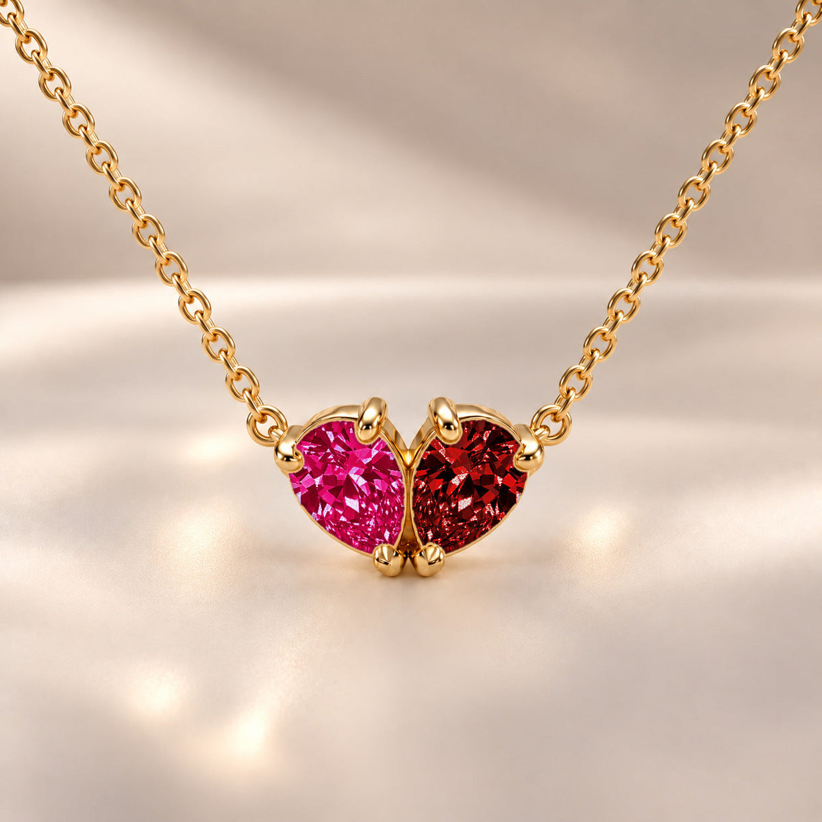 Demi Heart Necklace - Gold Finish