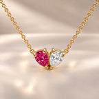 Demi Heart Necklace - Gold Finish
