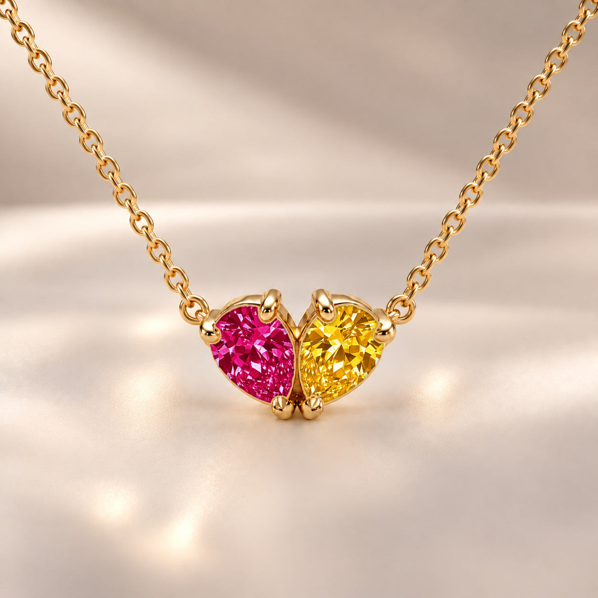 Demi Heart Necklace - Gold Finish