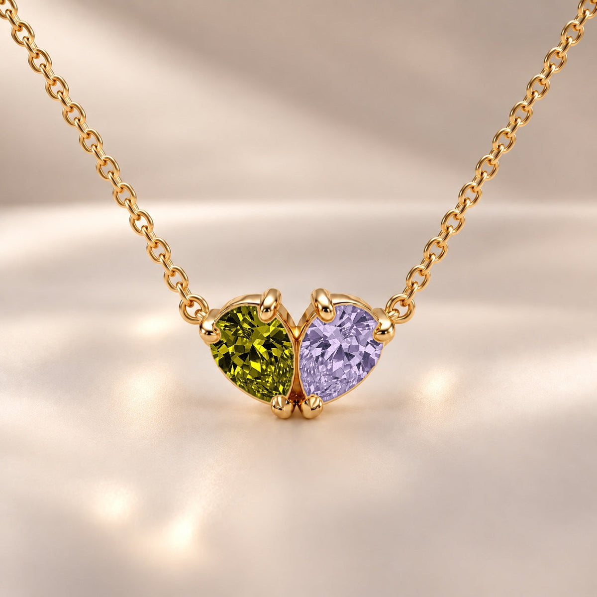 Demi Heart Necklace - Gold Finish