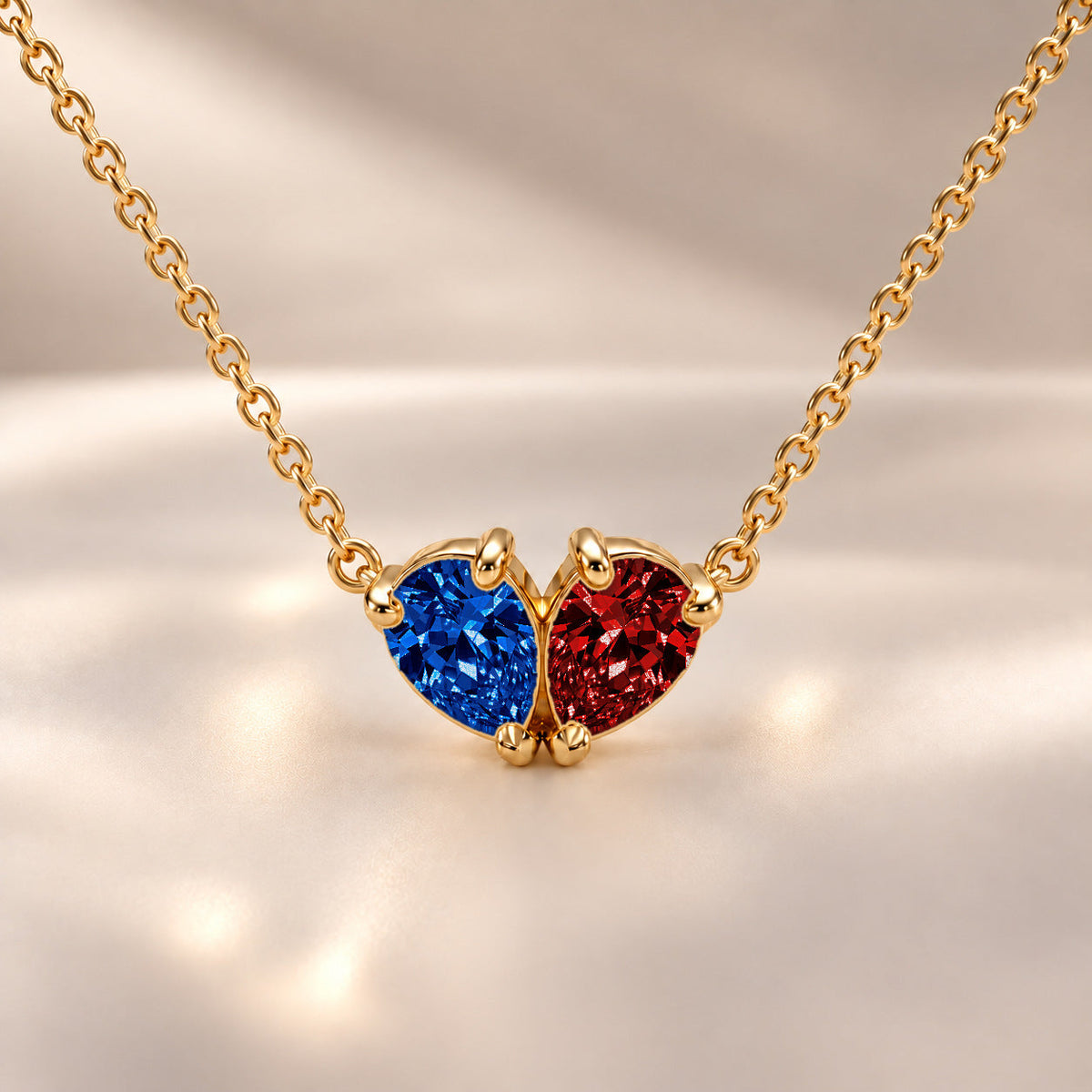 Demi Heart Necklace - Gold Finish