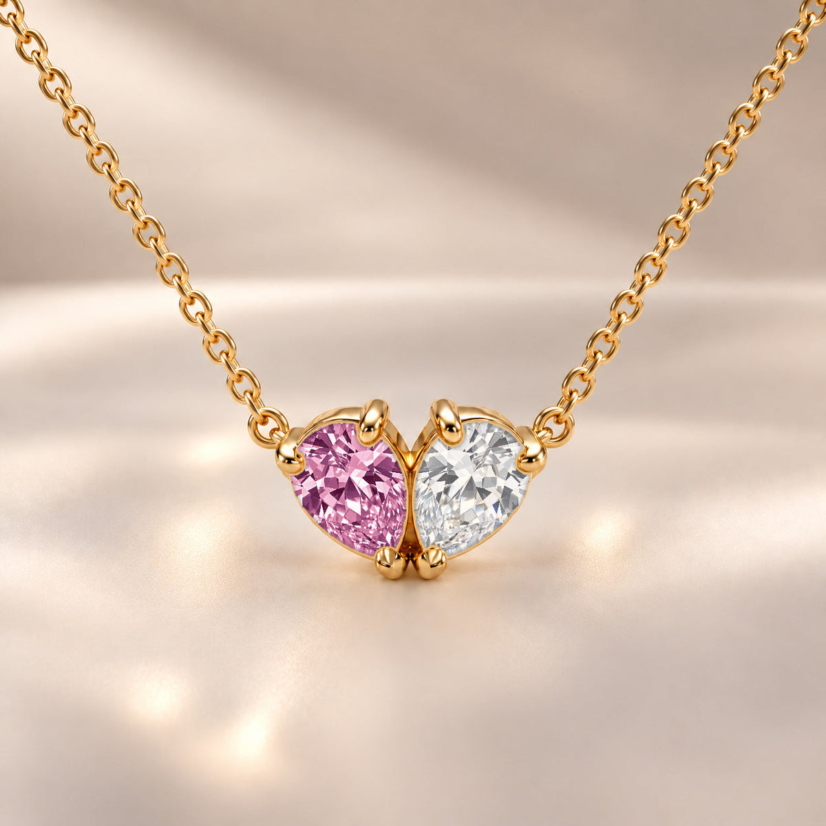 Demi Heart Necklace - Gold Finish