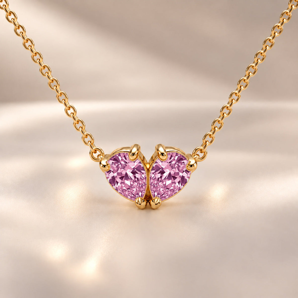Demi Heart Necklace - Gold Finish
