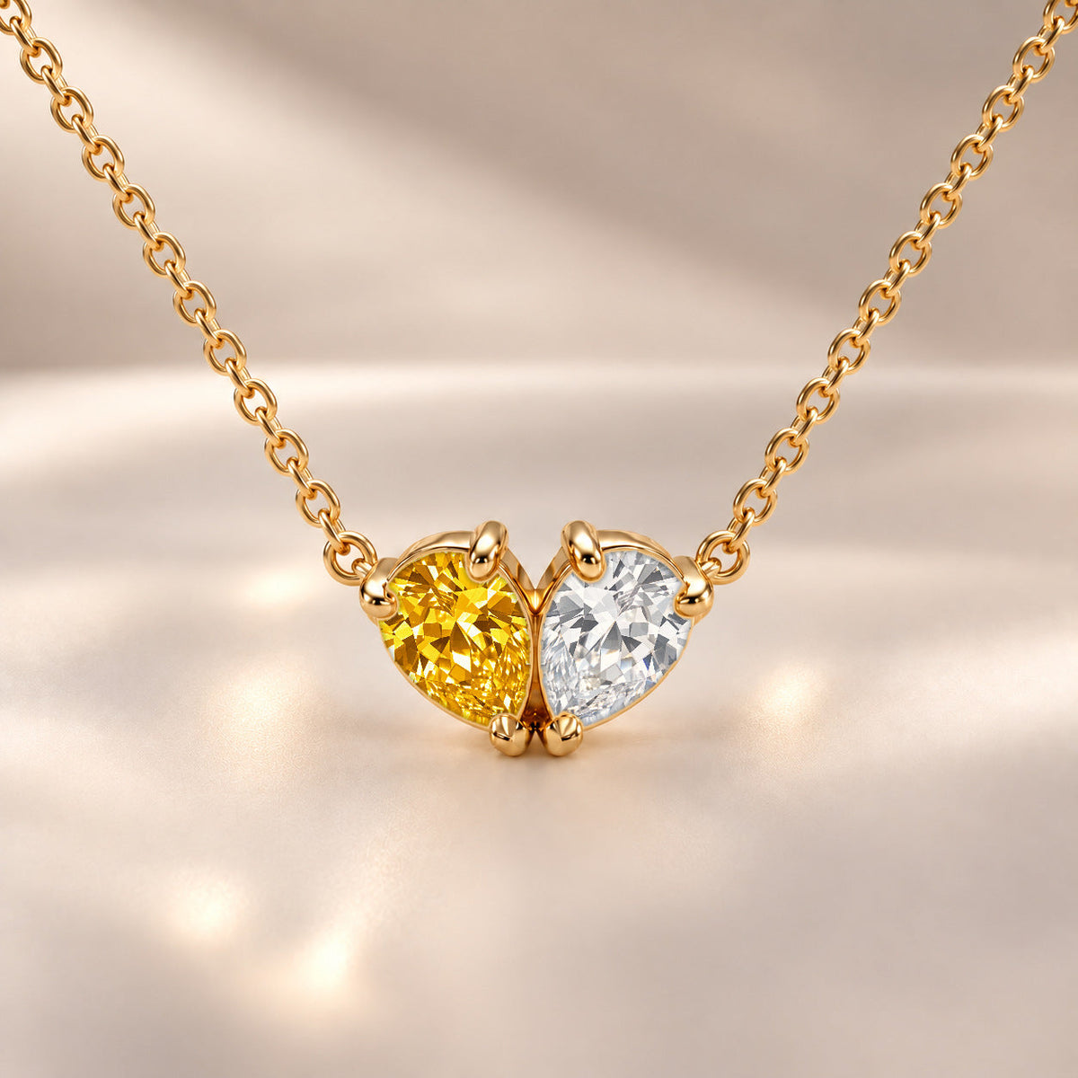 Demi Heart Necklace - Gold Finish
