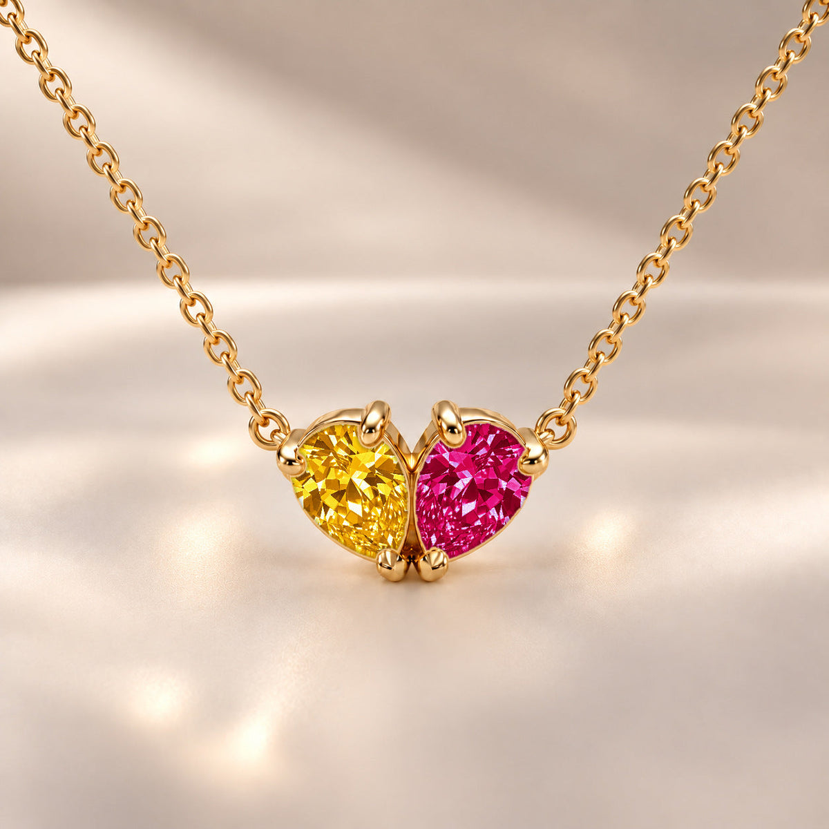 Demi Heart Necklace - Gold Finish