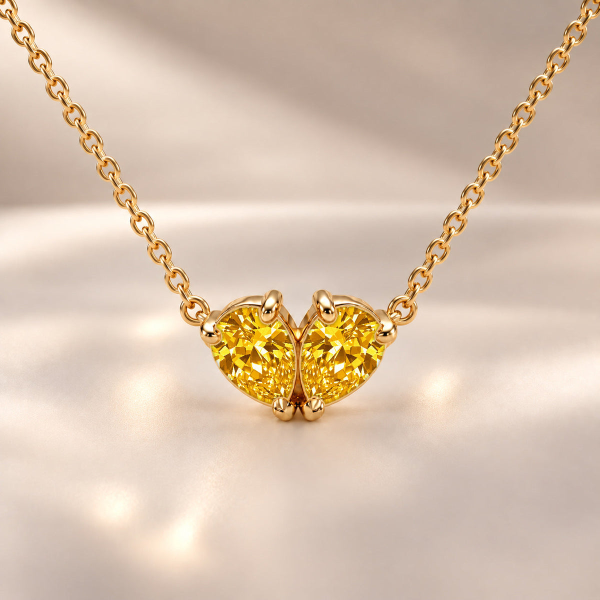 Demi Heart Necklace - Gold Finish